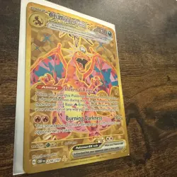 Pokemon TCG Hyper Rare Gold Charizard EX Obsidian Flames 228/197 - Image 2