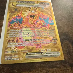Pokemon TCG Hyper Rare Gold Charizard EX Obsidian Flames 228/197 - Image 4