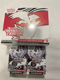 Pokemon White Flare ETB. 2x Booster Bundles Factory Sealed ￼ - Image 1