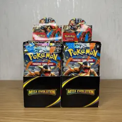 Pokemon TCG Mega Evolution Half Booster Box x4 (2 Sealed, 2 Unsealed - 72 Packs) - Image 3