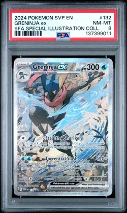 PSA 8 GRENINJA EX SVP 132 POKEMON SPECIAL ILLUSTRATION COLLECTION PROMO NM - Image 1