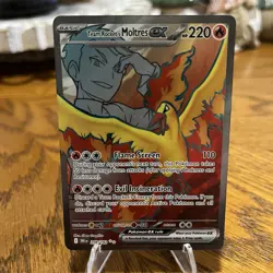 Pokemon Team Rocket's Moltres ex 208/182 Sv10: Destined Rivals Holo - Image 1