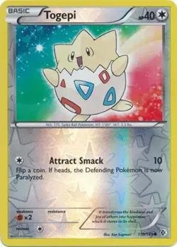 Moderately Played, English - 1 x Pokemon Togepi - 110/149 - Common - Reverse Hol - Image 1