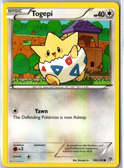 TOGEPI 102/135 COMMON PLASMA STORM POKEMON MP - Image 1