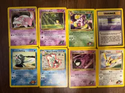Pokemon TCG lot 26 Team Rocket & Gym Heroes 7 1st edition, Erika holo, 7 1st ed - Image 3