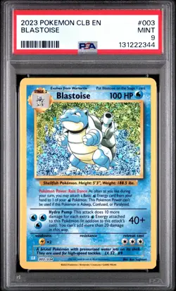 2023 POKEMON BLASTOISE & SUICUNE EX DECK #003 BLASTOISE PSA 9 - Image 1