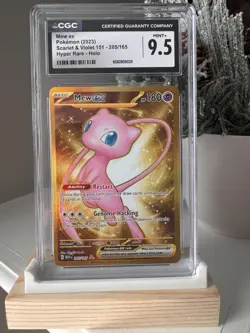 Mew EX #205/165 Pokemon Scarlet & Violet 151 Gold CGC 9.5 Mint+ Graded - Image 1
