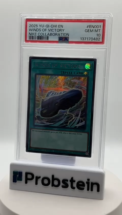 2025 YU-GI-OH! NIKE COLLABORATION #EN001 WINDS OF VICTORY PSA 10 GEM MINT - Image 2