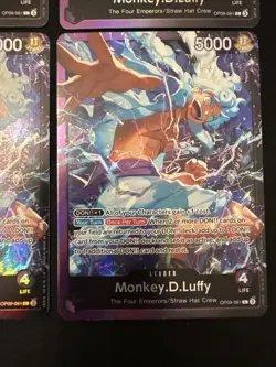 4 One Piece monkey.D.Luffy OP09-061 Starter Deck 26 Gear 5 Leader Alt Foil NM - Image 5