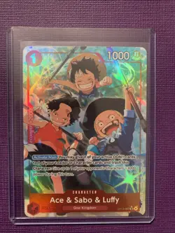 Ace & Sabo & Luffy (Alternate Art) OP13-007 Carrying On His Will Foil - Image 1