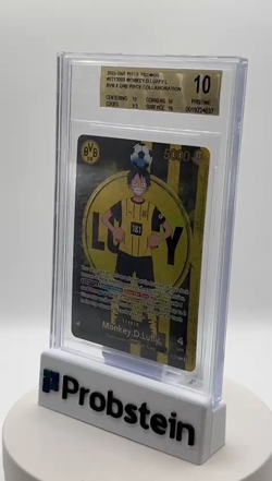 2025 ONE PIECE PROMOS BVB X ONE PIECE MATCH DAY 2025 #003 MONKEY D. LUFFY BGS 10 - Image 2