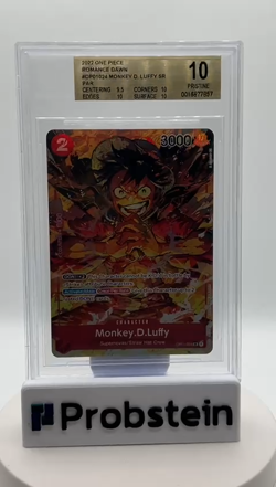 2022 One Piece Romance Dawn #OP01024 Monkey D. Luffy SR BGS 10 PRISTINE - Image 2