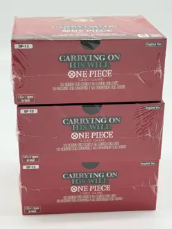 Lot of (3) One Piece English OP-13 Carrying On His Will Booster Boxes Sealed - Image 2