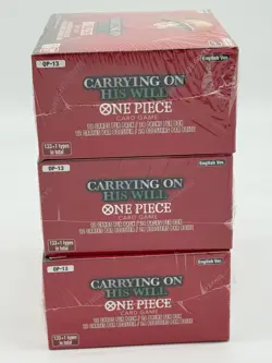 Lot of (3) One Piece English OP-13 Carrying On His Will Booster Boxes Sealed - Image 5