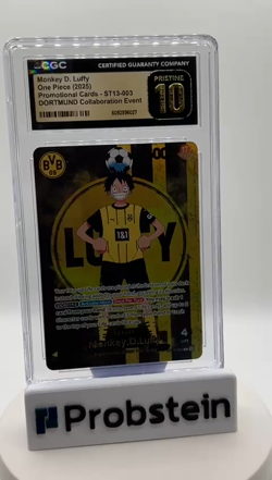 2025 ONE PIECE PROMOS BVB X MATCH DAY 2025 #003 MONKEY D. LUFFY CGC 10 PRISTINE - Image 2