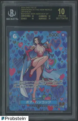 2024 One Piece Emperors/New World JPN OP07051 Boa Hancock BGS 10 BLACK LABEL - Image 1