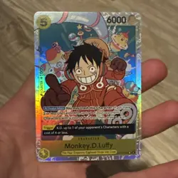 One Piece Monkey D Luffy OP07-109 SR Treasure Rare Alt Art English - Image 1