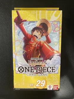 NEW ONE PIECE CARD GAME: EGGHEAD LUFFY STARTER DECK ST-29 TCG SEALED - Image 1