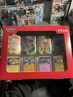 Pokemon 4 Mini Tins + 4 Promo Cards Bundle - 151 Sams Club Exclusive New Sealed - Image 1