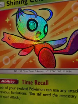 Pokemon Shining Celebi Shining Legends SM79 Shiny Promo Card LP - READ! - Image 3