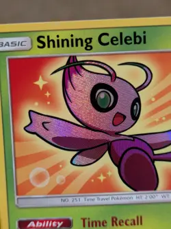Pokemon Shining Celebi Shining Legends SM79 Shiny Promo Card LP - READ! - Image 5