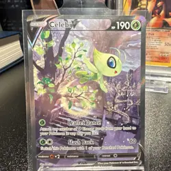 Pokemon TCG Celebi V Full Art Holo Ultra Rare 245/264 Fusion Strike Card - Image 1