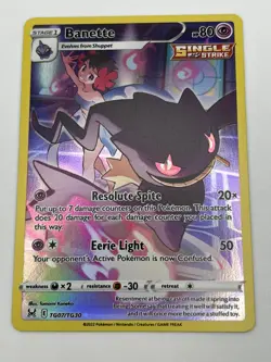 Pokemon TCG Banette Trainer Gallery Lost Origin rare card Near Mint NM TG07/TG30 - Image 1