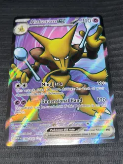 Pokemon Alakazam EX 188/165 SV151 Ultra Rare Holo NEAR MINT English Card - Image 1