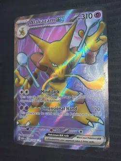 Pokemon Alakazam EX 188/165 SV151 Ultra Rare Holo NEAR MINT English Card - Image 3