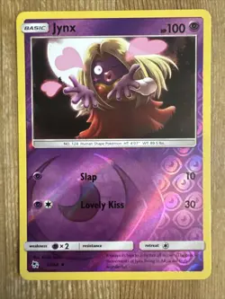 Jynx 30/68 Reverse Holo Uncommon Hidden Fates Sun & Moon Pokemon Card 2019 - Image 1