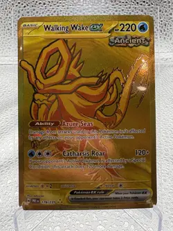 Pokemon TCG Walking Wake EX Hyper Rare Holo Prismatic Card 178/131 Evolutions - Image 1