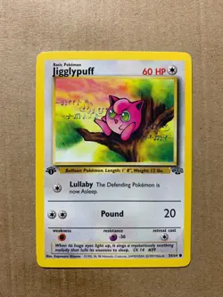 1st Edition Jigglypuff 54/64 Jungle Set - Common Pokemon Card - NM/Mint - Image 1