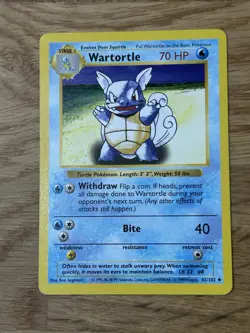 Wartortle - 42/102 - Pokemon Base Set Shadowless Card WOTC NM LP - Image 4