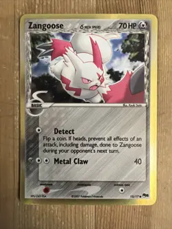 Zangoose 15/17 POP 5 Holo Promo - 2007 Delta Species - Pokemon TCG Card - VLP - Image 1