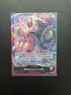Monkey.D.Luffy OP05-060 ONE PIECE Tcg Card Game NM PURPLE Leader - Image 1