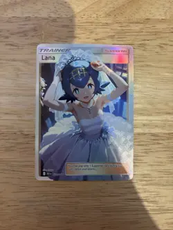Pokemon Lana Wedding Bride Waifu Card - Near Mint - Image 1