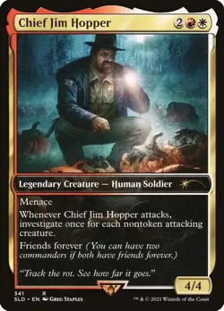 Chief Jim Hopper RARE FOIL Secret Lair SLD 341 - Magic: The Gathering MTG - Image 1