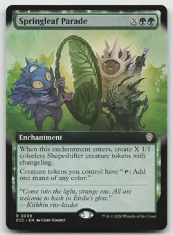 Springleaf Parade (Extended Art) R Normal Commander: Lorwyn Eclipsed 39 NM - Image 1