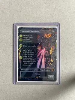 Summon: Bahamut (Borderless) Foil - NM - Universes Beyond: Final Fantasy - MTG - Image 1