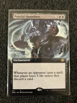 Magic The Gathering MTG - Painful Quandary (Extended Art) - The Brothers' War - Image 1