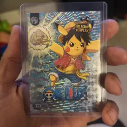 One Piece (Pikachu) #E20 - Silver Holo Box Hit Electric Pikachu Cosplay Pokemon - Image 2