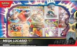 Pokemon TCG Mega Lucario ex Premium Figure Collection Box Factory Sealed PRESALE - Image 1