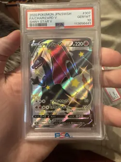 PSA 10 Pokemon Japanese SWSH Charizard V Secret Rare Shiny Star V #307 S4a - Image 1