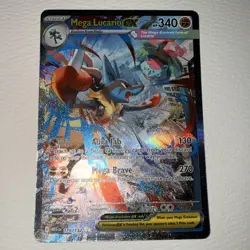 Mega Lucario ex 179/132 Mega Evolution Holo LP Pokemon TCG NM+ - Image 1