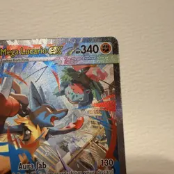 Mega Lucario ex 179/132 Mega Evolution Holo LP Pokemon TCG NM+ - Image 4