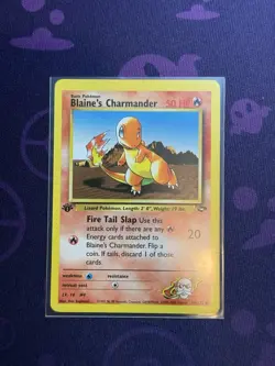 1st Edition Blaine’s Charmander And Charmeleon Pokemon TCG WOTC - Image 1