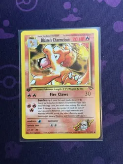 1st Edition Blaine’s Charmander And Charmeleon Pokemon TCG WOTC - Image 3