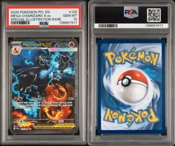 Pokemon 2025 Mega Charizard X ex 125/094 SIR Phantasmal Flames Gem Mint PSA 10 - Image 3
