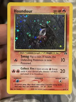 2001 POKEMON NEO DISCOVERY #5/75 HOUNDOUR HOLO - Image 1