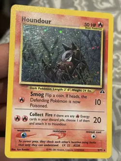 2001 POKEMON NEO DISCOVERY #5/75 HOUNDOUR HOLO - Image 3